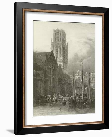 Rotterdam, Church of St Lawrence-David Roberts-Framed Giclee Print