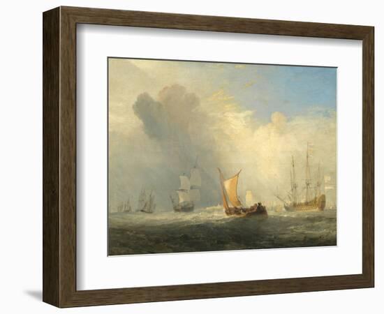 Rotterdam Ferry-Boat, 1833-J. M. W. Turner-Framed Art Print