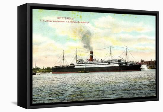 Rotterdam, Holland America Line,S.S. Nieuw Amsterdam-null-Framed Premier Image Canvas