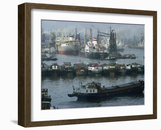 Rotterdam Port, Holland, Europe-Woolfitt Adam-Framed Photographic Print