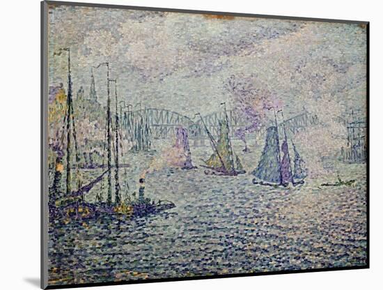 Rotterdam's Port (Oil on Canvas, 1906)-Paul Signac-Mounted Giclee Print