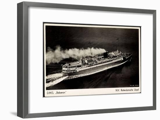 Rotterdamsche Lloyd, Krl, D.M.S. Baloeran, Dampfer-null-Framed Giclee Print