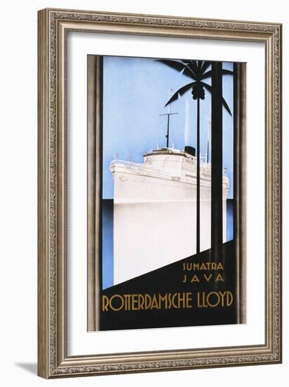 Rotterdamsche Lloyd Poster-Johann Von Stein-Framed Giclee Print