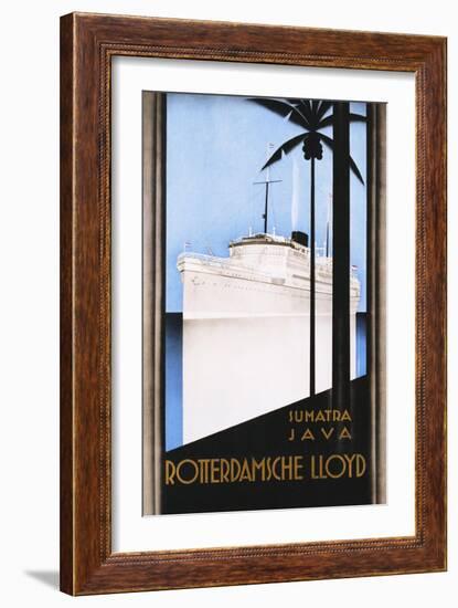 Rotterdamsche Lloyd Poster-Johann Von Stein-Framed Giclee Print
