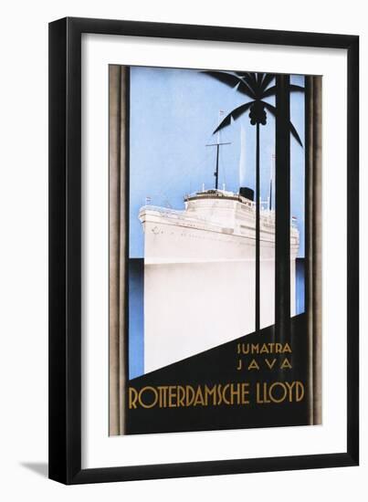 Rotterdamsche Lloyd Poster-Johann Von Stein-Framed Giclee Print