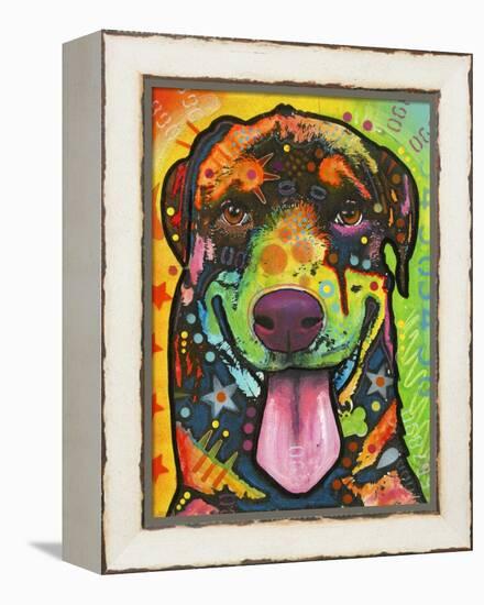 Rottie Pup-Dean Russo-Framed Premier Image Canvas