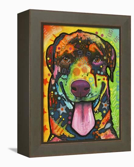 Rottie Pup-Dean Russo-Framed Premier Image Canvas