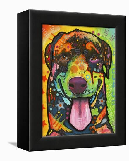 Rottie Pup-Dean Russo-Framed Premier Image Canvas