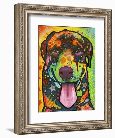 Rottie Pup-Dean Russo-Framed Giclee Print