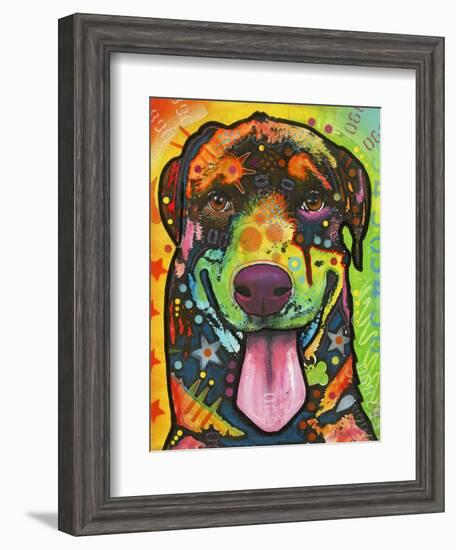 Rottie Pup-Dean Russo-Framed Giclee Print