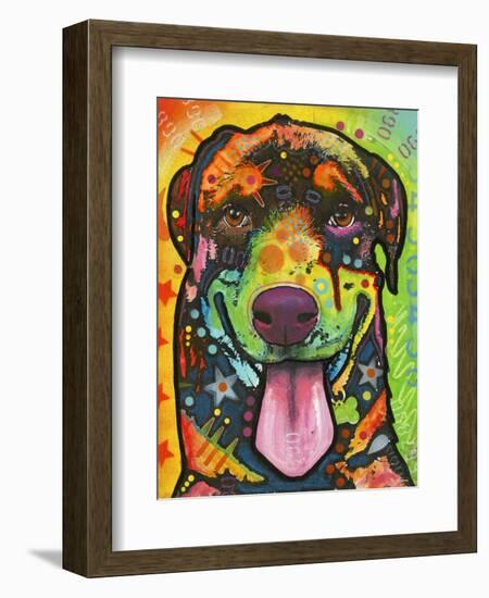 Rottie Pup-Dean Russo-Framed Giclee Print