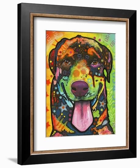 Rottie Pup-Dean Russo-Framed Giclee Print