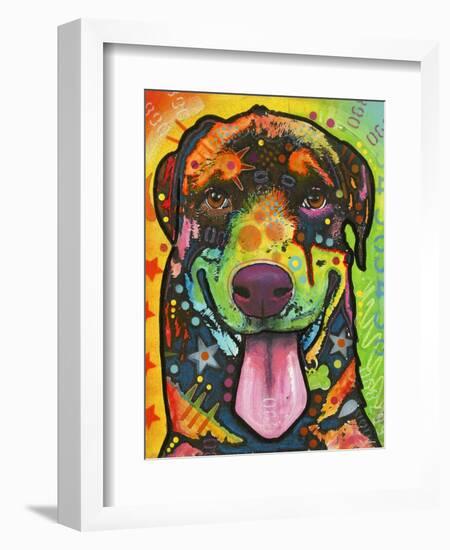 Rottie Pup-Dean Russo-Framed Giclee Print