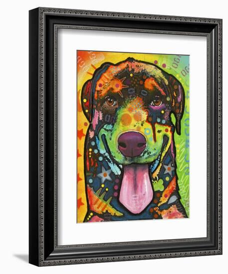 Rottie Pup-Dean Russo-Framed Giclee Print