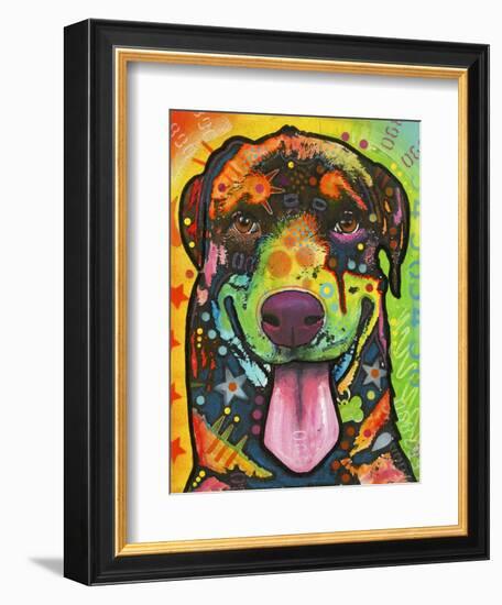 Rottie Pup-Dean Russo-Framed Giclee Print