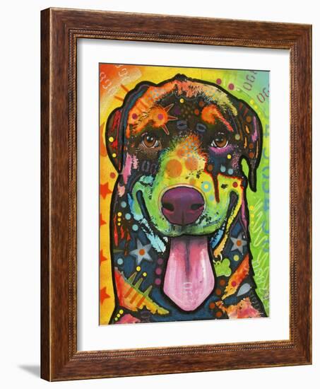 Rottie Pup-Dean Russo-Framed Giclee Print