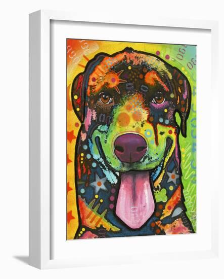 Rottie Pup-Dean Russo-Framed Giclee Print