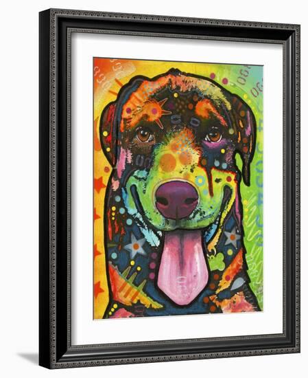 Rottie Pup-Dean Russo-Framed Giclee Print