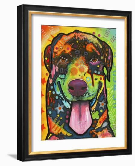 Rottie Pup-Dean Russo-Framed Giclee Print