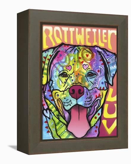 Rottweiler Luv-Dean Russo-Framed Premier Image Canvas