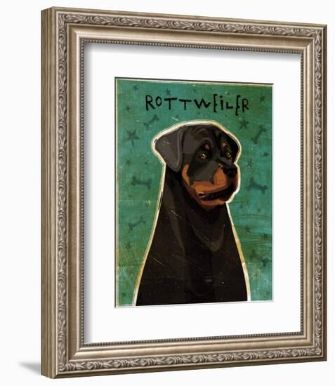 Rottweiler-John Golden-Framed Art Print