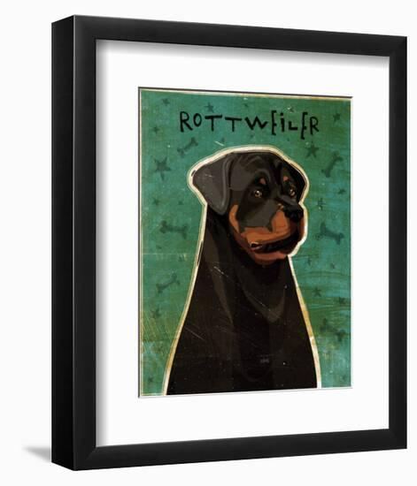 Rottweiler-John Golden-Framed Art Print