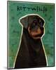 Rottweiler-John Golden-Mounted Art Print