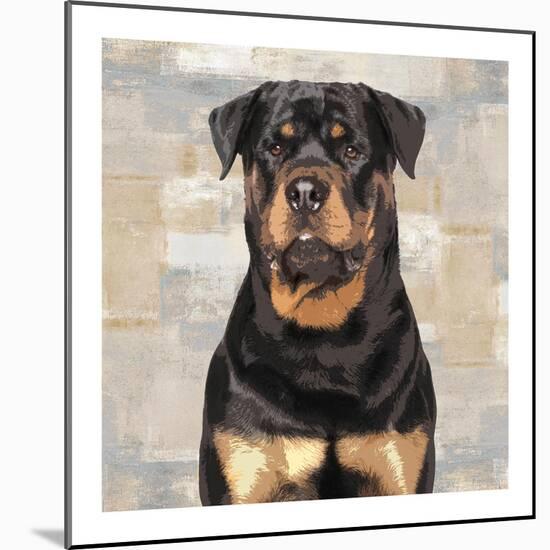 Rottweiler-Keri Rodgers-Mounted Giclee Print