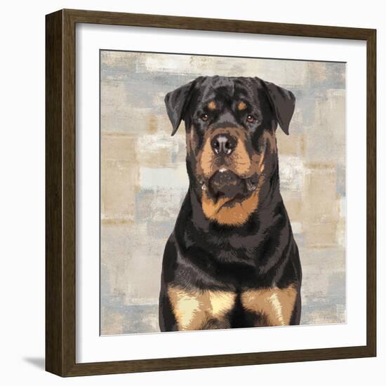 Rottweiler-Keri Rodgers-Framed Art Print