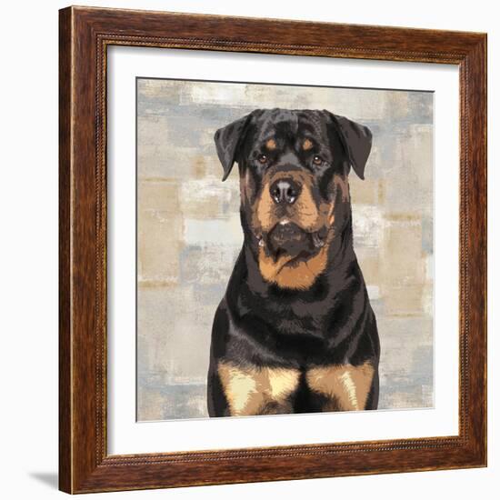 Rottweiler-Keri Rodgers-Framed Art Print