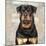 Rottweiler-Keri Rodgers-Mounted Art Print