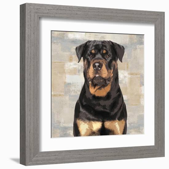 Rottweiler-Keri Rodgers-Framed Art Print