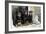 Rottweilers Sitting by Door-null-Framed Photographic Print