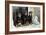 Rottweilers Sitting by Door-null-Framed Photographic Print