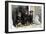 Rottweilers Sitting by Door-null-Framed Photographic Print