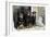 Rottweilers Sitting by Door-null-Framed Photographic Print