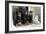 Rottweilers Sitting by Door-null-Framed Photographic Print