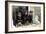 Rottweilers Sitting by Door-null-Framed Photographic Print