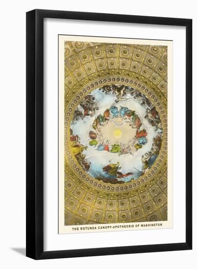 Rotunda Canopy, Capitol, Washington D.C.-null-Framed Art Print