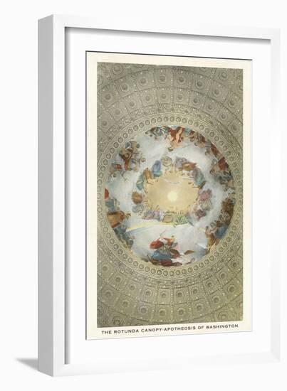 Rotunda Canopy, Capitol, Washington D.C.-null-Framed Art Print