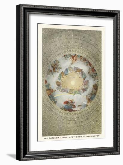 Rotunda Canopy, Capitol, Washington D.C.-null-Framed Art Print