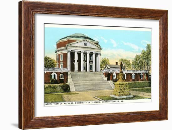 Rotunda, University of Virginia, Charlottesville-null-Framed Art Print