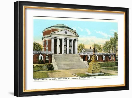 Rotunda, University of Virginia, Charlottesville-null-Framed Art Print