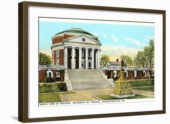 Rotunda, University of Virginia, Charlottesville-null-Framed Art Print