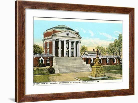 Rotunda, University of Virginia, Charlottesville-null-Framed Art Print