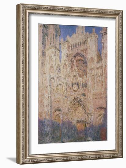 Rouen Cathedral at Sunset, 1892-1894-Claude Monet-Framed Giclee Print