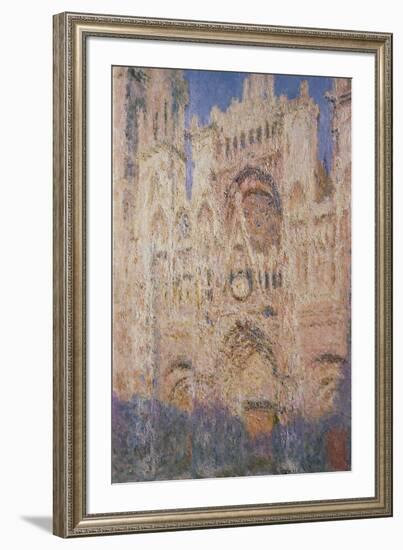 Rouen Cathedral at Sunset, 1892-1894-Claude Monet-Framed Giclee Print