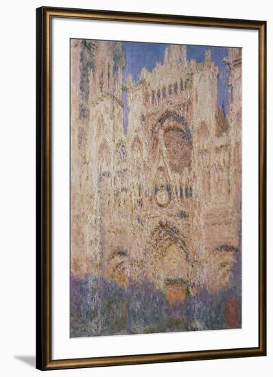 Rouen Cathedral at Sunset, 1892-1894-Claude Monet-Framed Giclee Print