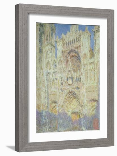 Rouen Cathedral at Sunset, 1894-Claude Monet-Framed Giclee Print