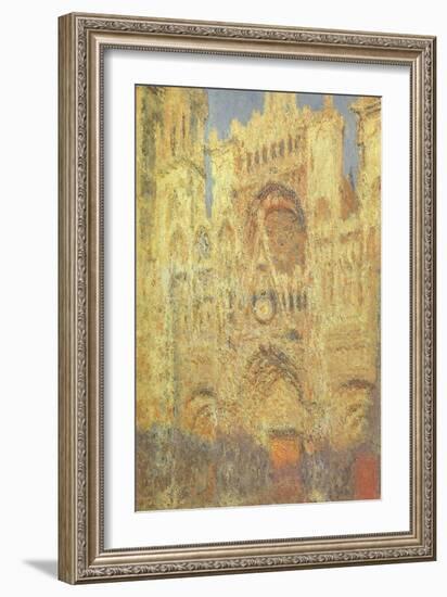 Rouen Cathedral at Sunset, 1894-Claude Monet-Framed Giclee Print